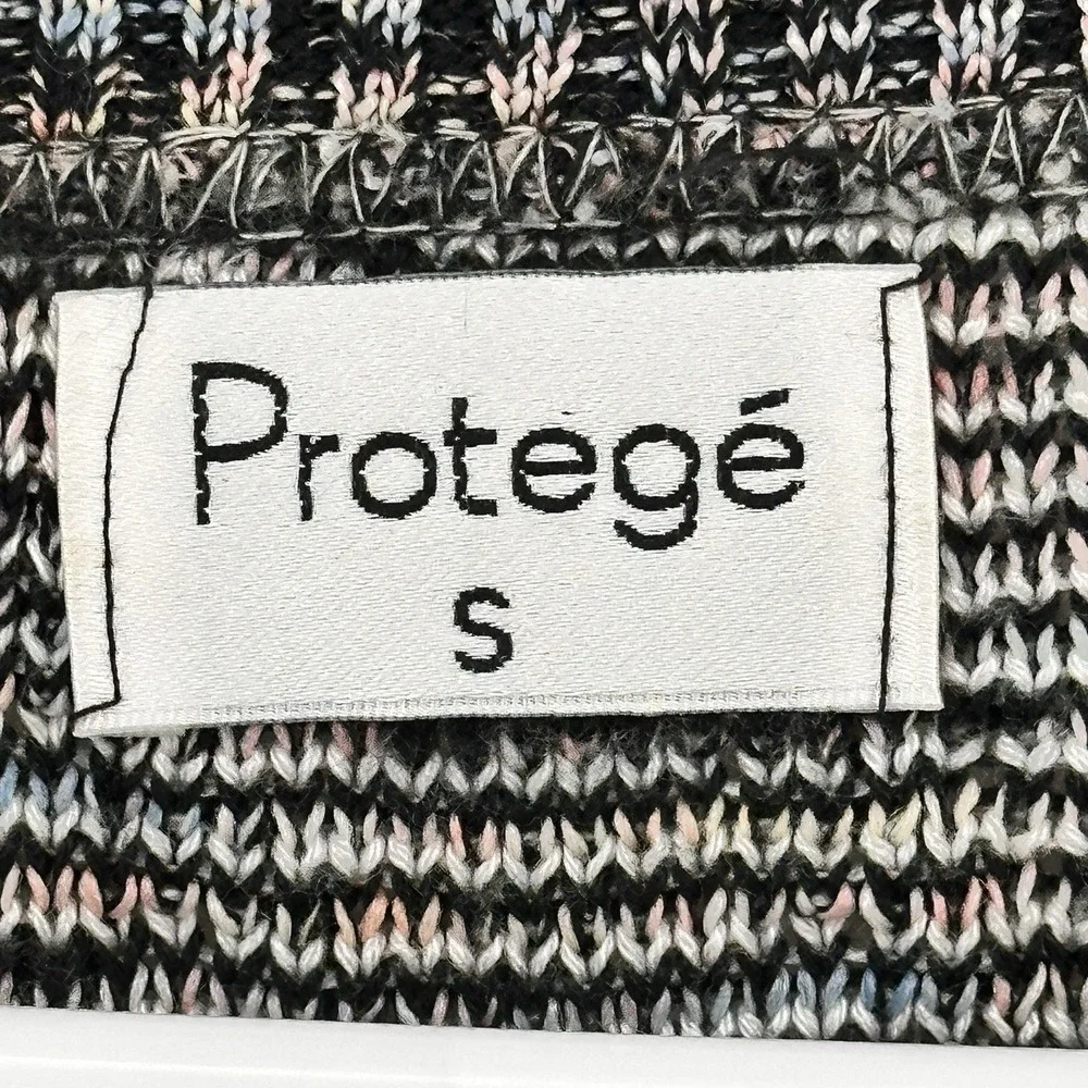 Vintage Protege Sweater Mens S Knit Cardigan Geometric Pattern 90s Pullover USA